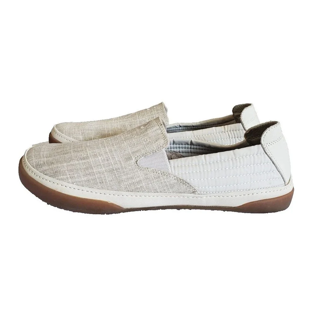 OluKai Lanai Men's Size 11 Beige Tan Slip On Casual Shoes Comfort Loafer